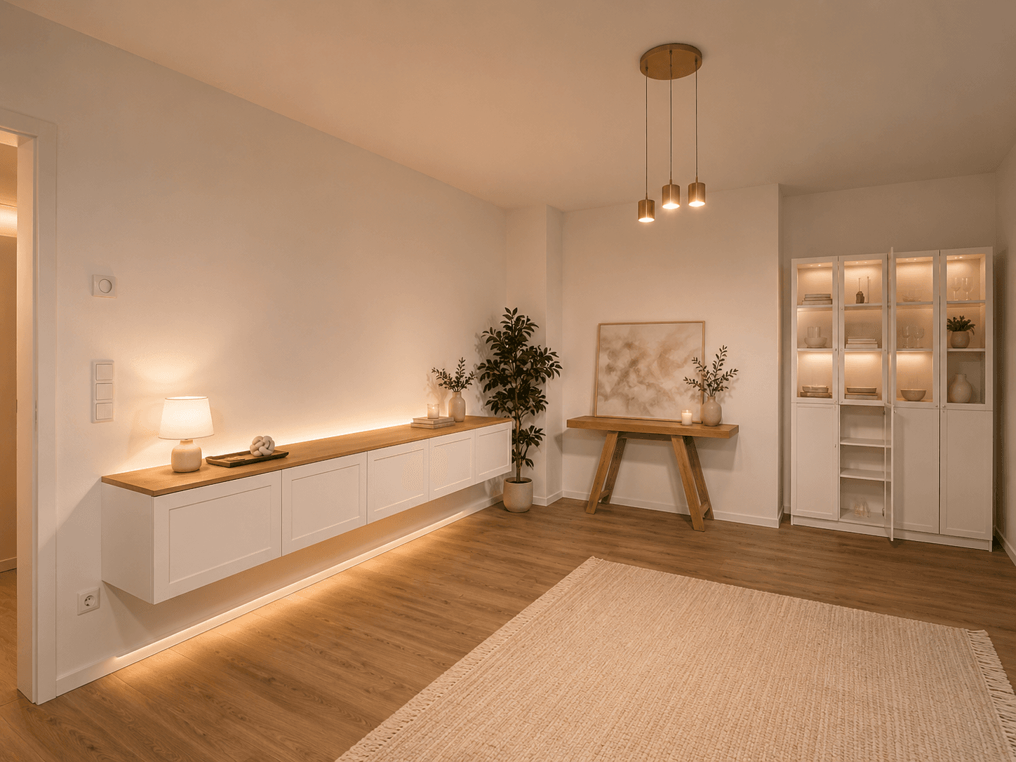 TV-Wandmontage und Lowboard Montage